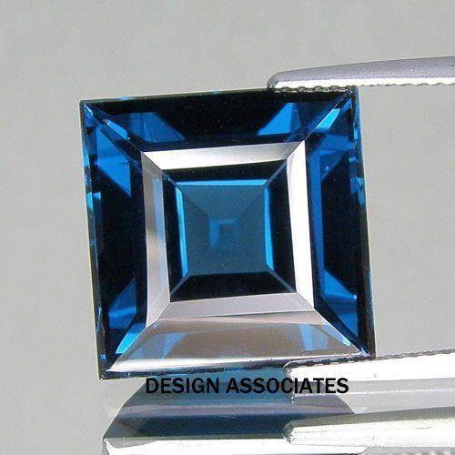 LONDON BLUE TOPAZ NATURAL 3  MM SQUARE CUT 20  PIECE SET $19.99 AAA 