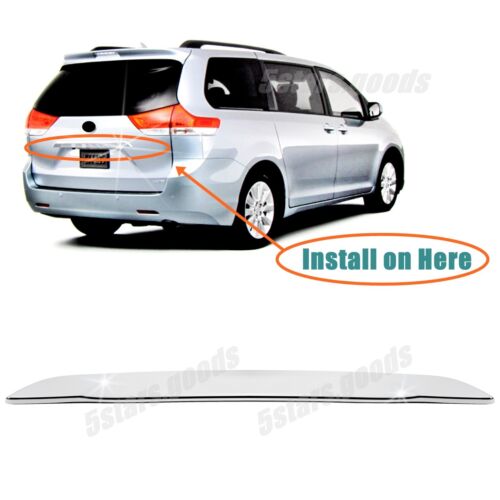 Chrome Rear Trunk Lift Handle Molding Cover Trim For 2011-2019 Toyota Sienna