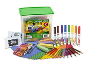 Markers Over 80 Art Tools Crayola Creativity Tub Crayons Colored Pencils and
