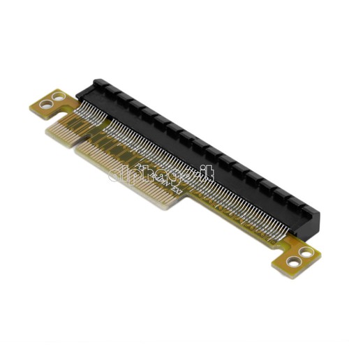 1X PCI-E Express 8X to 16X Adapter Riser Card Durable Without Extended Cable