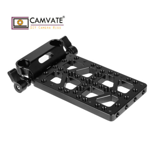 Placa de queso camvate con abrazadera de barra de 15mm para el adaptador de alimentación de montaje de oro Anton Bauer