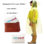 5x Rain Coat Rain Card Disposable Rain Poncho Unisex Waterproof Card Size Emerg