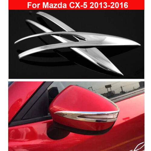 New Chrome Rear view Side Mirror Decorate Trim For Mazda CX5 CX-5 2012-2016