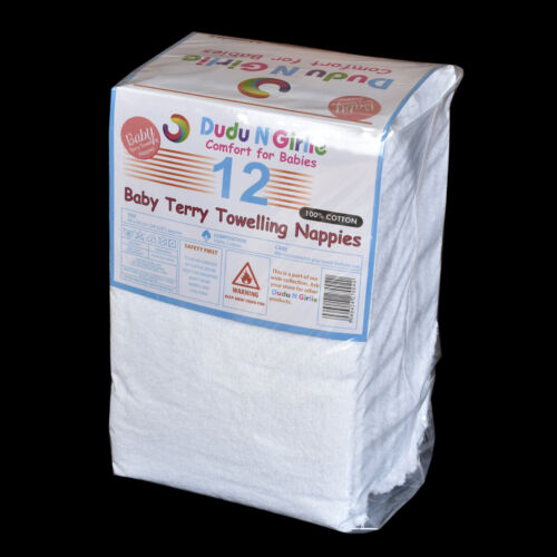 toallitas reutilizable 60x60cm. Super Suave Bebé Terry Toalla pañales 100/% algodón
