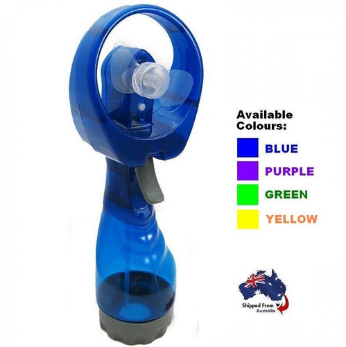 Portable Hand Held Water Spray Fan Battery Power Cooling Mist PVC Bottle