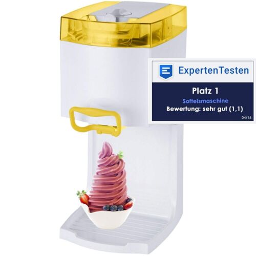 Syntrox Softeismaschine Eismaschine Frozen Joghurt Maschine 4in1 "gelb" 