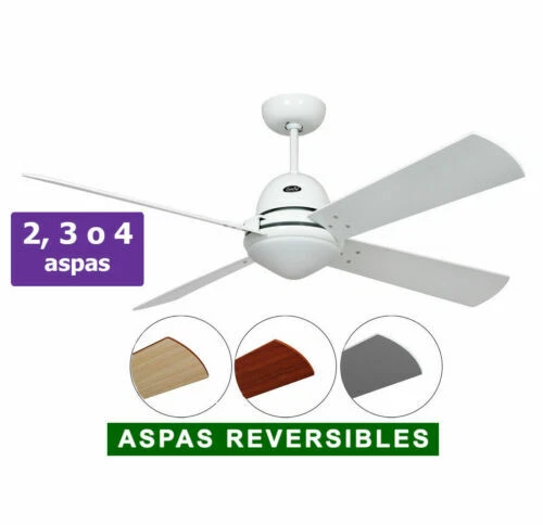 Ventilatori a soffitto bianco in legno