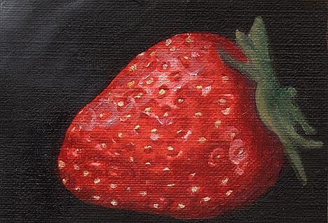 Strawberry love ACEO Limited Edition