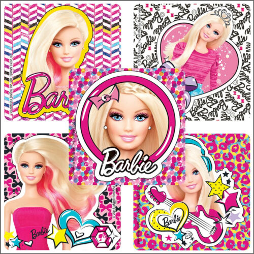 Birthday Party Favours Supplies Barbie Stickers x 5 Pink/Fab/Dolls Loot Bags 