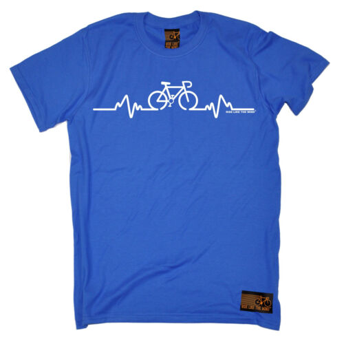 Cycling T-SHIRT tee Bike Heart Beat Pulse jersey funny birthday gift present him 