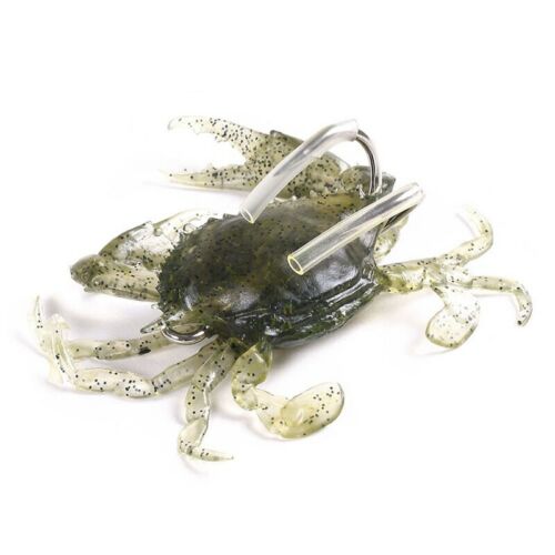 Cebo Artificial forma de cangrejo señuelo falso de silicona accesorios de pesca
