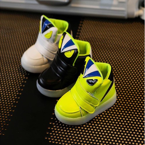Children Sneakers Shoes With Flash Kids Light Led Girls Shoes
