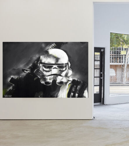 Street Art Star Wars Storm Trooper print canvas poster original