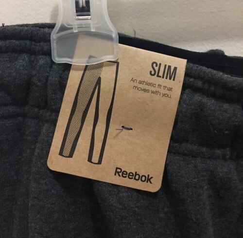 NWT $70 Men's Reebok Fleece Jogger Pants Active Sweat Pants Gray S M L XL 