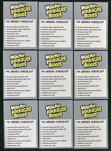 2018 Lost Wacky Packages Box Stickers Series 7 Complete Set Sealed