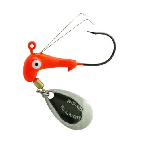 Blakemore W152-009 Weedless 1/16oz #2 Hook Fluorescent Red Jig Head Fishing Lure 