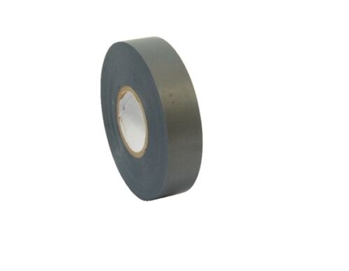 Gris pvc tape 20Mx 19mm x0.15mm pour isolation électrique/sports raquette & chaussettes 