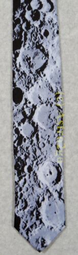 LUNAR SURFACE MOON CRATERS SPACE ASTRONOMY SCIENCE Wild Ties Silk Necktie NEW! 