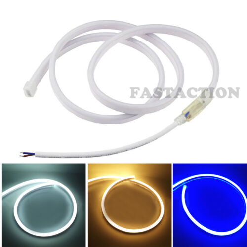 120leds//m SMD2835 Flex LED Strip neon Rope Bar Lights Tube Soft DC12V Warm White