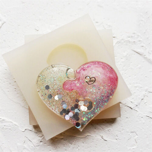 Puzzle Cuore Stampo in silicone Ciondolo Gioielli Collana resina Stampo CASTING Craft