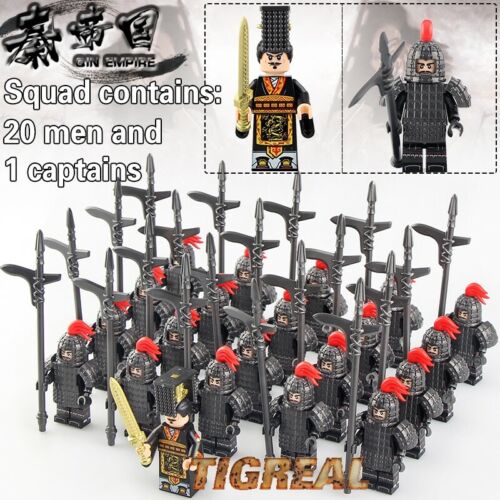 21pcs Chinese Dynasty Army Military Knight World War Soldier Lego Minifigures