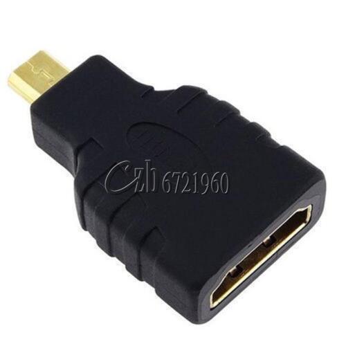 2PCS HDMI Type A Female to Micro HDMI Type D Male Adapter Converter Connector 