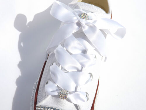 Bling Your Trainers with Amazing Shoe Charms attached to your Satin Ribbon Laces