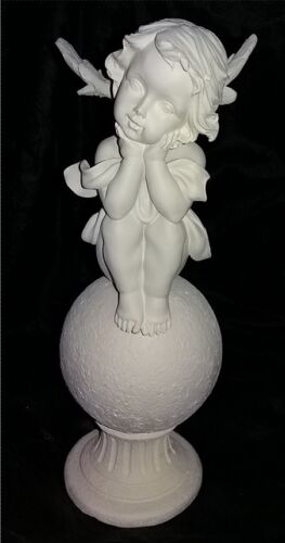 Ange Dekofigur Ange personnage sur boule assis sculpture DECO Noël 24cm 