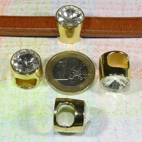 4 Abalorios Cuero Regaliz 16x15mm A Elegir Leather Beads Big Hole lær Couro Cuir