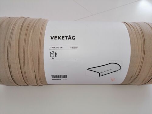 IKEA Vaketag Tagesdecke gerafft Beige 160x250 cm Decke 703.819.30 NEU OVP