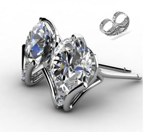 Details about   2.00 ct vvs1/Gift Auriane Next to White Moissanite Diamond Stud Earrings 