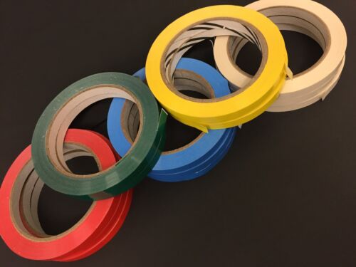 9mm GREEN Vinyl Sealing Tape Butchers Neck Sealer Tape Fruit Veg Food Sweets