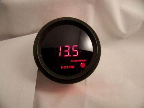 2&#034; Digital Volt Gauge Black with Red LED Volt Meter 0 to 15 volts