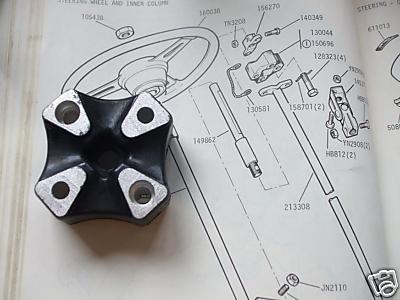 JAGUAR xk120 xk140 xk150 mk2 v8 giunto di accoppiamento sterzo
