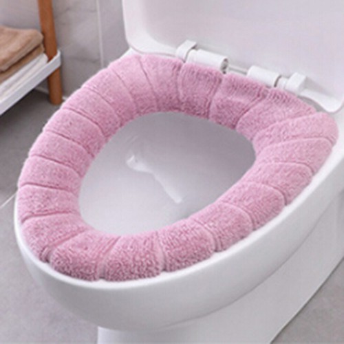 Bathroom Toilet Seat Cushion Closestool Washable Soft Warmer Mat Cover Pad TyCbA
