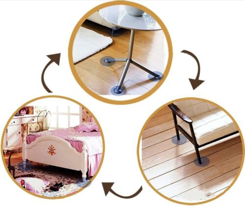 BEIGE Furniture Legs FELT PADS ~ 85mm x 85mm ~ Wood Laminate FLOOR PROTECTORS 