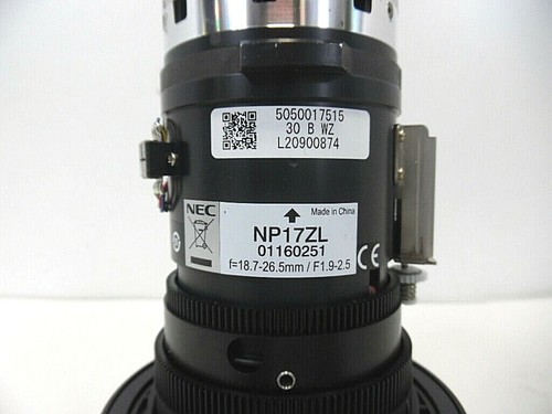 NEC NP17ZL Short Throw Zoom Lens For NEC DLP Projector NP-PX750U Tested