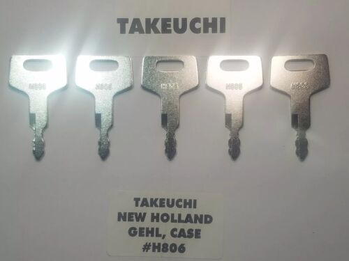 New Holland Gehl Heavy Equipment Keys H806... Hitachi H806 Takeuchi 5