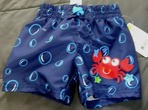NWT Toddler Boys Swim Trunks Swimsuit Crab Dinosaur Cars Assorted Sizes