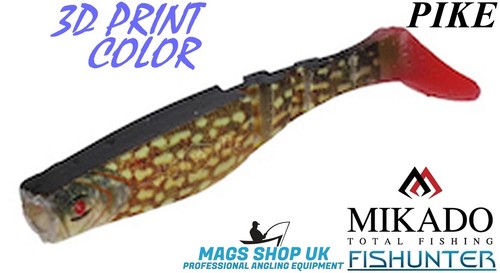 pack de 3 /& 4 2019 NEUF Mikado /"fishunter 3D Imprimé Couleur/" Taille 10.5 /& 13 cm