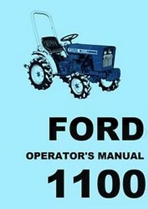 Ford 1210 Tractor Owners Manual