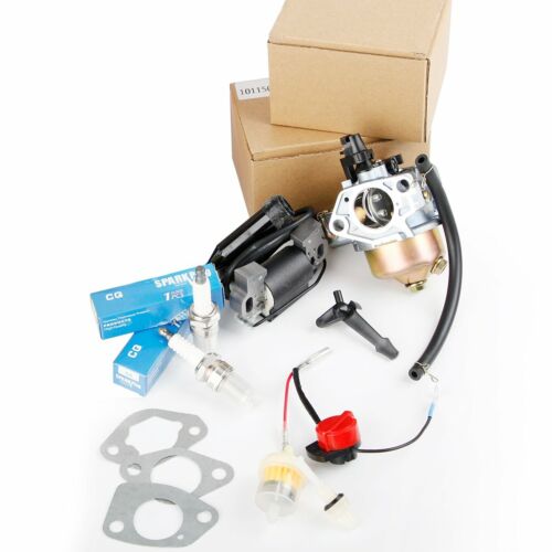 Recoil Carburetor Ignition Coil Spark Plug Air Filter For Honda GX340 GX390 13HP 