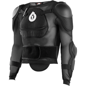 661 Motocross MX MTB Bicicletta Comp Pressione Suit Protezione Petto Corpo Nero