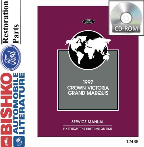 1997 Ford Crown Victoria Mercury Grand Marquis Shop Service Repair Manual CD OEM