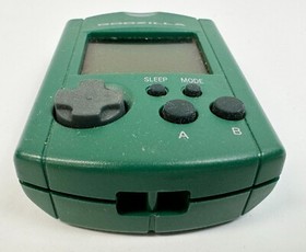 AUTH SEGA GODZILLA GREEN DREAM CAST VISUAL MEMORY Tested Japan
