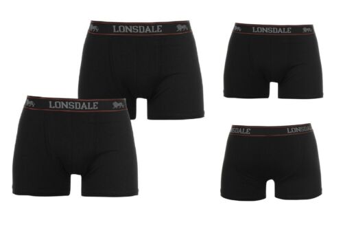 4 Pack Lonsdale Boxer Trunks Boxer Court Boxers Pantalons XS S M L XL XXL 3XL 4XL 