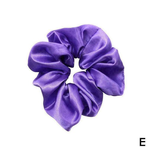 Women Silky Satin Hair Scrunchies Elastic Hair Bands Rope Ponytail Tie HOT B0M1