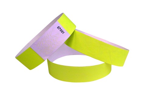 1.000 Tyvek-Eintrittsbänder bracelets identification 19 x 255 mm wristbands
