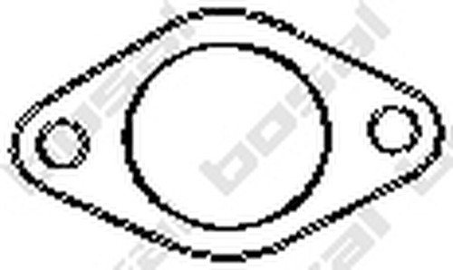 BOSAL Dichtung Abgasrohr 256-241 vorne mitte Vorschalldämpfer für FORD FIESTA 6