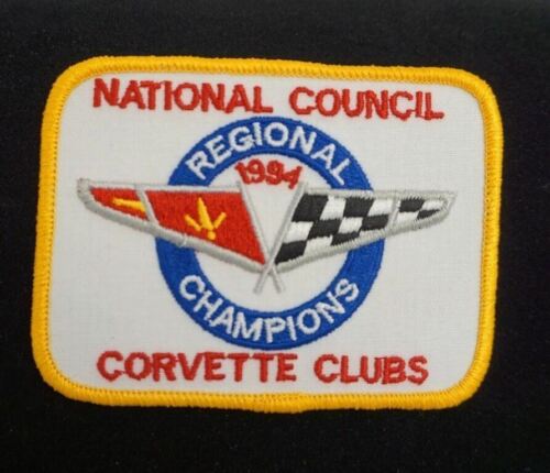 Vintage Chevrolet Corvette Clubs Patch National 1994 Regional Champions Unused 